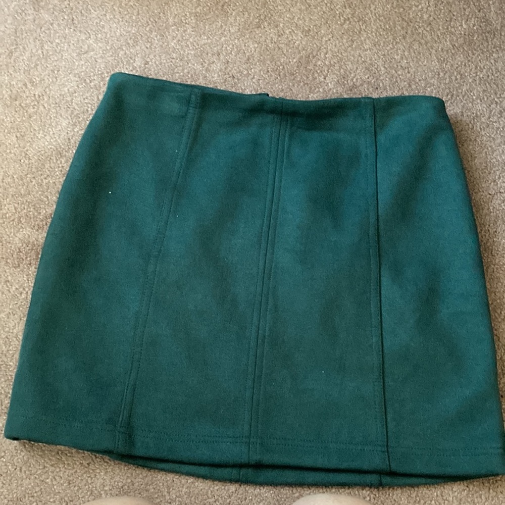Wild honey boutique faux suede mini skirt
